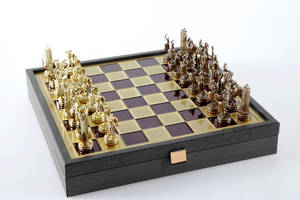 Шахматы Manopoulos Греческая мифология 34 х 34 см 3 кг Красный (SK4CRED)