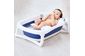 Складная ванночка для купания младенцев с подушкой 2в1 Little Bean BBT008 Сине-белый