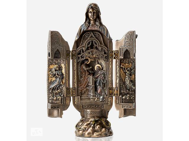 Статуэтка настольная оберег триптих Veronese Дева Мария 21 см см 77749 бронзовое покрытие Купи уже сегодня!