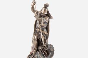Статуэтка покрытая брозовым напылением Veronese Георгий Победоносец 30 см 175816 Купи уже сегодня!