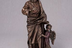 Статуэтка религиозная Veronese Святой Матвей 20 см Апостол Матфей 76087 с бронзовым напылением Купи уже