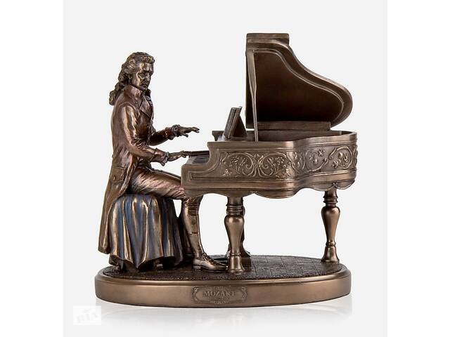 Статуэтка с бронзовым покрытием Veronese Моцарт 20х20х14 см 75168 в подарочной коробке Купи уже сегодня!