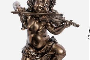 Статуэтка Veronese Херувим со скрипкой 17 см фигурка покрытая бронзой 1906298 Купи уже сегодня!