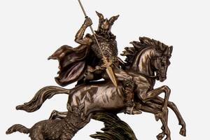 Статуэтка Veronese Один – бог войны и победы 35х32х11 см 75997 полистоун с бронзовым напылением Купи уже