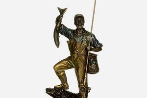 Статуэтка Veronese Рыбак с уловом 29х12х10 см фигурка полистоун с бронзовым покрытием 71125 Купи уже сегодня!