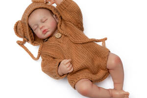 Силиконовая коллекционная Кукла Девочка Тедди Высота 50 см Reborn Doll (775)