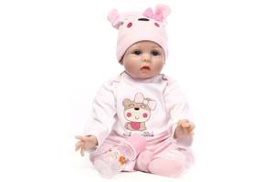 Силиконовая коллекционная кукла Reborn Doll девочка Долли 55 см (171)