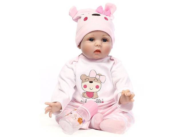 Силиконовая коллекционная кукла Reborn Doll девочка Долли 55 см (171)