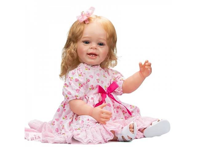 Силиконовая коллекционная кукла Reborn Doll Девочка Ева Виниловая Кукла Высота 55 См (491)