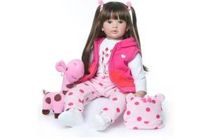 Силиконовая коллекционная кукла Reborn Doll девочка Лия 60 см (174)