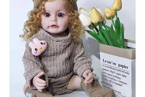 Силиконовая кукла Девочка Гермиона Полностью Анатомическая Reborn Doll Высота 55 см (767)