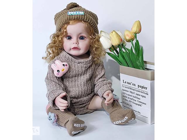 Силиконовая кукла Девочка Гермиона Полностью Анатомическая Reborn Doll Высота 55 см (767)