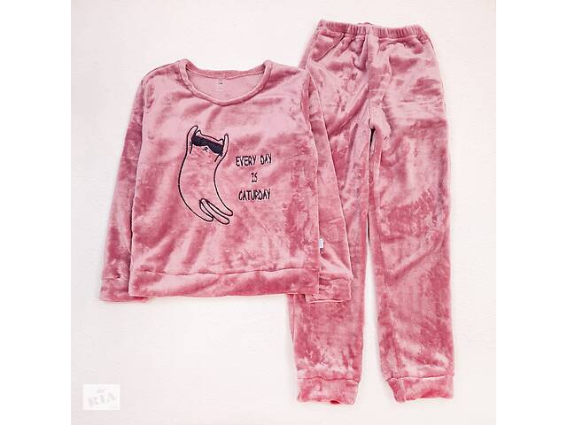 Теплая детская пижама Dexter`s every day 134 см розовый (131769569243)