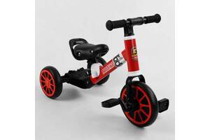 Трехколесный детский велосипед-велобег Best Trike 2 в 1 8.3' 6.7' Red and black (105414)