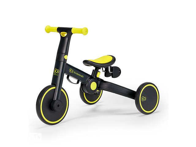 Трехколесный велосипед беговел 3в1 KiderKraft 4TRIKE Black Volt