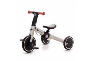 Трехколесный велосипед беговел 3в1 KiderKraft 4TRIKE Silver Grey