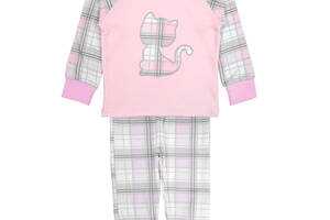 Трикотажная пижама Dexter`s для девочек в клетку kitten 128 см (136684398)