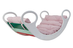 Универсальная качалка-кроватка Uka-Chaka Мini 104х45х53 см Радуга/Розовый