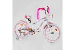Велосипед 18' дюймов 2-х кол. 'CORSO Sweety' SW-18549 / 185493 (1) ГОЛУБОЙ, алюминиевая рама 9.5’’, ру...