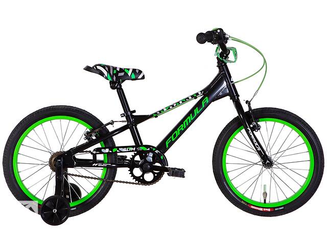 Велосипед AL 18' Formula SLIM рама- 2022 (черно-зеленый )