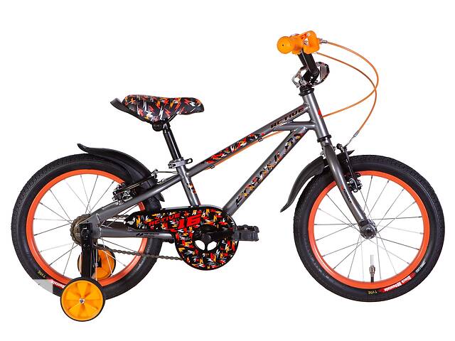 Велосипед детский 16' Formula ACTIVE 2022 серый с 16-дюймовыми колесами от 3 до 6 лет