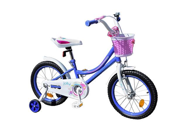 Велосипед детский 2-х колесный 16'' 211612 (RL7T) Like2bike Jolly, сиреневый, рама сталь, со звонком