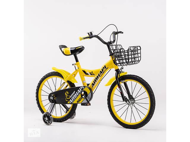 Велосипед детский AMHAPI YM-100-4 18' Желтый (2000989566915)