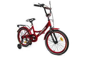 Велосипед детский Like2bike 'Sky' 211801 колёса 18' рама сталь со звонком бордовый