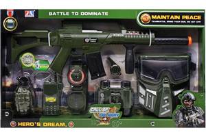 Военный набор с автоматом Heroʼs Dream Mic (M14)