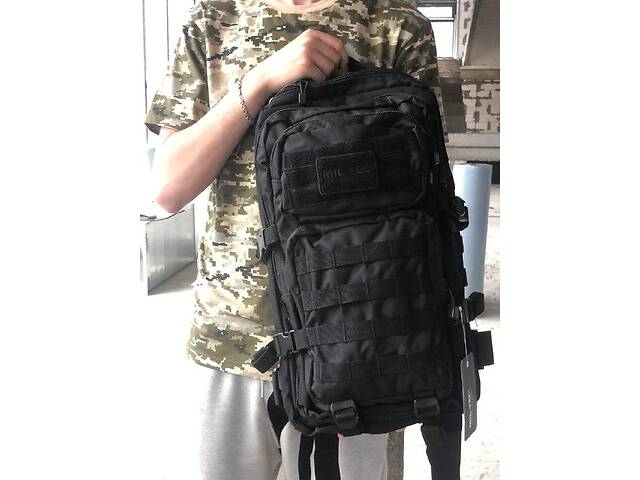Військовий тактичний штурмовий рюкзак MIL-TEC із Німеччини чорний на 36 літрів для військових ЗСУ