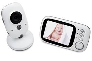 Видеоняня Baby Monitor VB603 / HD720P / 3.2 LCD c датчиком температуры Белый (100235)