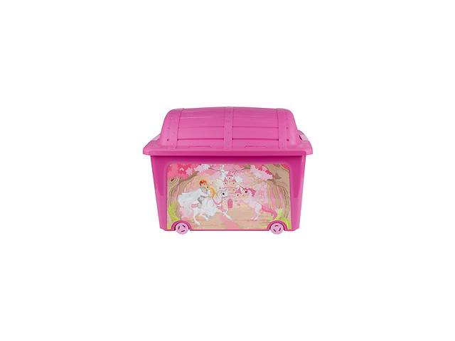 Ящик для игрушек на колесах Принцесса Curver розовый LI-113605