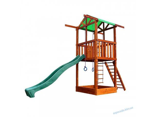Ігровий дитячий майданчик для дачі (вежа з гіркою)