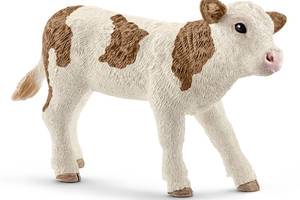 Игровая фигурка Schleich Теленка Симентальской породы 75х35х50 мм (6688033)