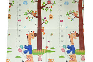 Игровой детский коврик CUTYSTAR Neck Giraffe/Forest Animals 180*160*1 см двухсторонний антискользящий (11677-67199)