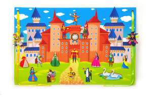 Игровой коврик 'Замок принцессы' Книжковий Хмарочос 190013 фигурки на липучках