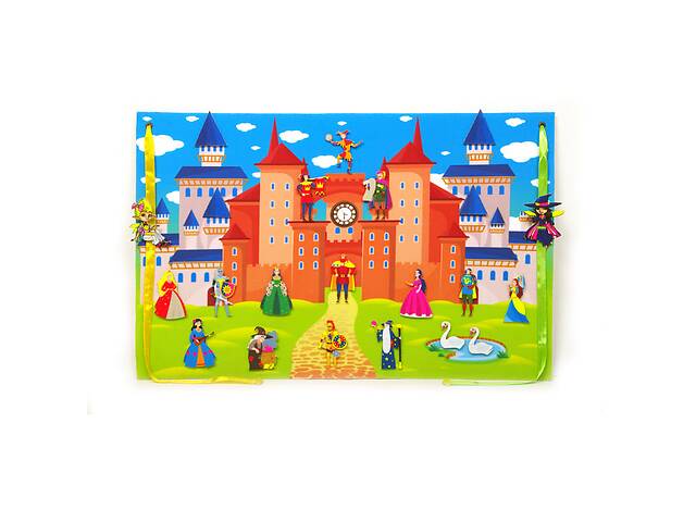 Игровой коврик 'Замок принцессы' Книжковий Хмарочос 190013 фигурки на липучках
