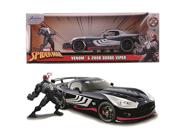 Игровой набор Jada Марвел: Человек-Паук Dodge Viper SRT10 2008 с фигуркой OL86793