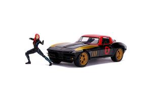 Игровой набор Jada Марвел: Мстители Chevrolet Corvette 1966 с фигуркой OL86795