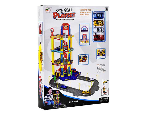 Игровой набор парковка-лифт Guang Wei Garage Playset 81 х 77 х 61 см Multicolor (63271)