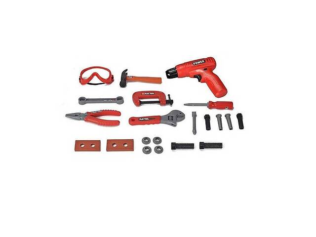 Игровой набор Tool Set Инструменты 8 предметов Black and Red (95120)