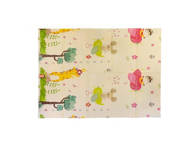 Игровой термо коврик в сумке Baby Home Textile Animals 2-х сторонний 180х150х0.8 см Разноцветный (103430)