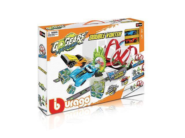 Игровой трек Две дорожки с аксессуарами Bburago KD101718