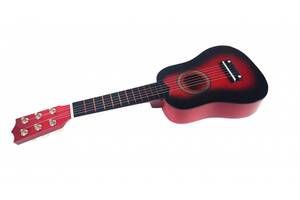 Іграшкова гітара M 1370 дерев'яна (Червоний)
