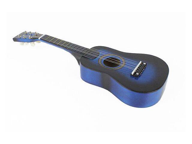 Іграшкова гітара M 1370 дерев'яна (Синій)