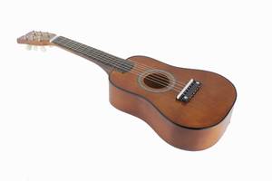 Іграшкова гітара з медіатором M 1 369 дерев'яна (Коричневий)