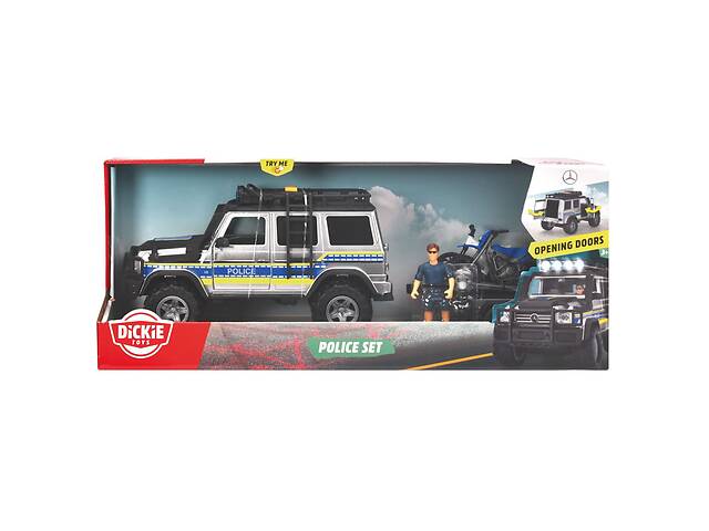 Игрушечная машинка Dickie Toys Джип Police со звуковыми и световыми эффектами 40 см Разноцветный (OL218367)