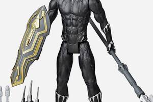 Игрушка Hasbro Черная Пантера 30см Мстители - Black Panther, Titan Hero Series Blast Gear, Avengers (E7388)