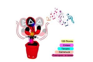 Игрушка повторяющая слова Dancing Squid Охранник игра в кальмара на аккумуляторе, интерактивная игрушка (ST)