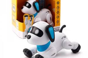 Игрушка собака на радиоуправлении KOOQI С Режимом Программирования Интерактивный На Аккумуляторе Белый (571)